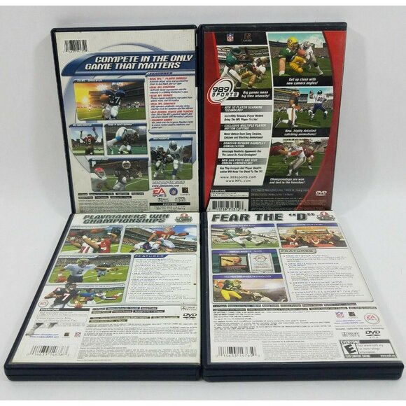 Madden 2001 2004 2005 NFL Game Day 2002 PS2 4 Game Lot - Picture 2 of 6